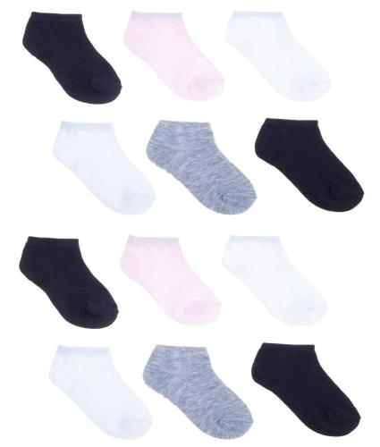 Παιδικές βαμβακερές κάλτσες κοφτές για κορίτσι 12 Ζεύγη